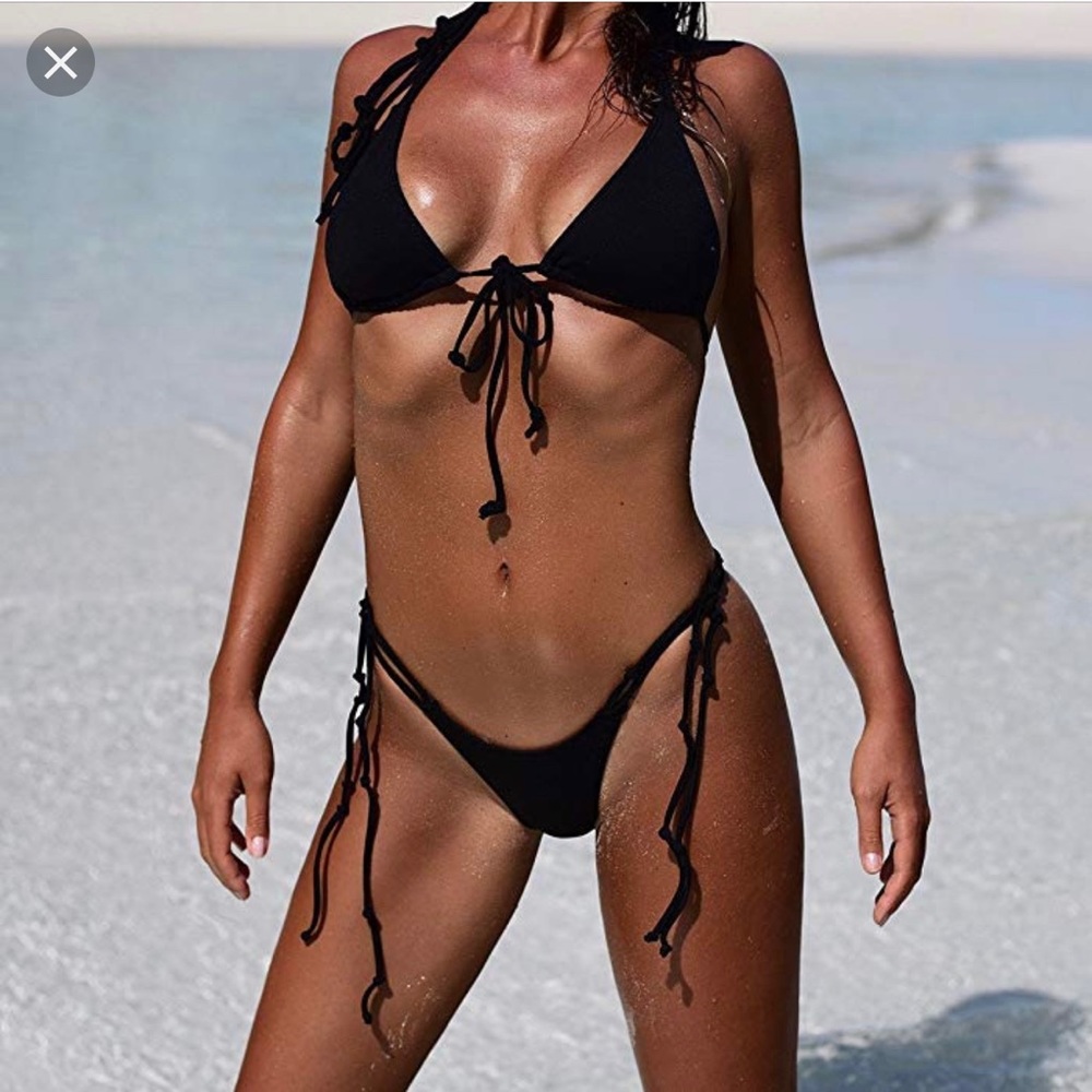 Minimale animale stringy bikini set
